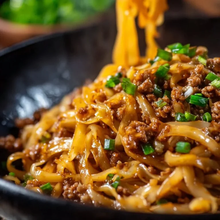 Delicious potsticker noodle bowl with vibrant ingredients and flavors