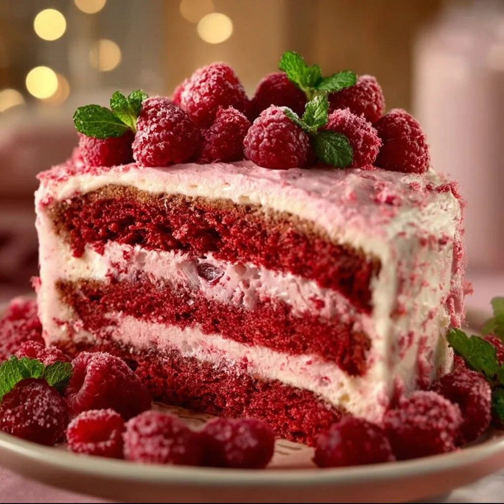 Raspberry Layer Cake