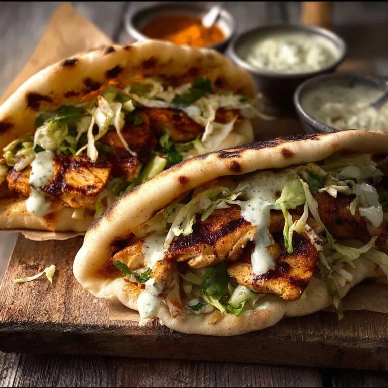 Sheet pan chicken pitas with herby ranch garnished with fresh herbs