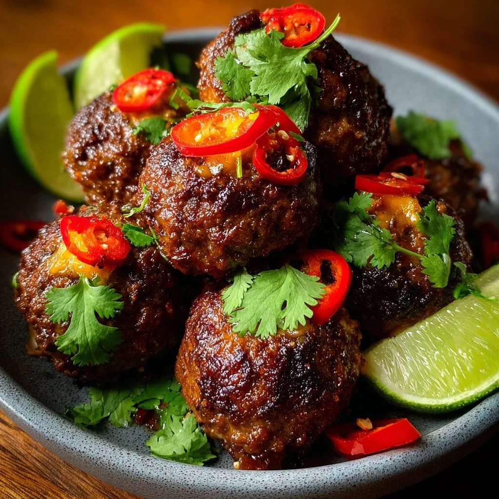 Delicious Spicy Mexican Donkey Balls, a savory treat bursting with flavor.