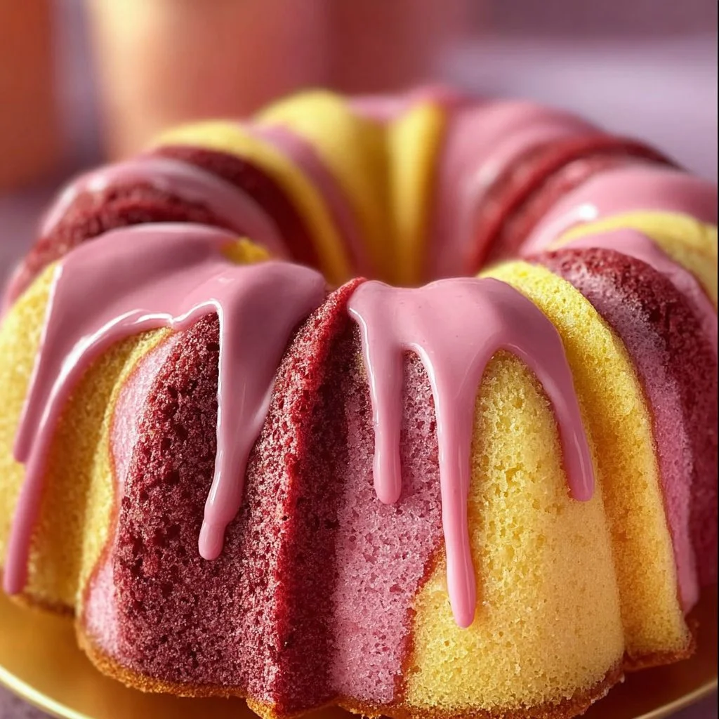 Strawberry Milkshake Pound Cake