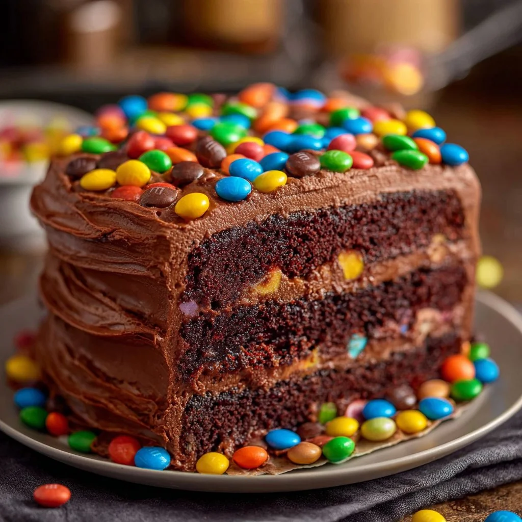 Ultimate Chocolate M&M Celebration Cake