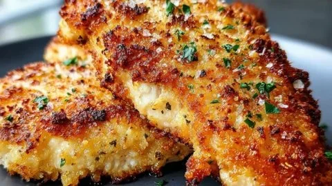 Air Fryer Parmesan Crusted Chicken