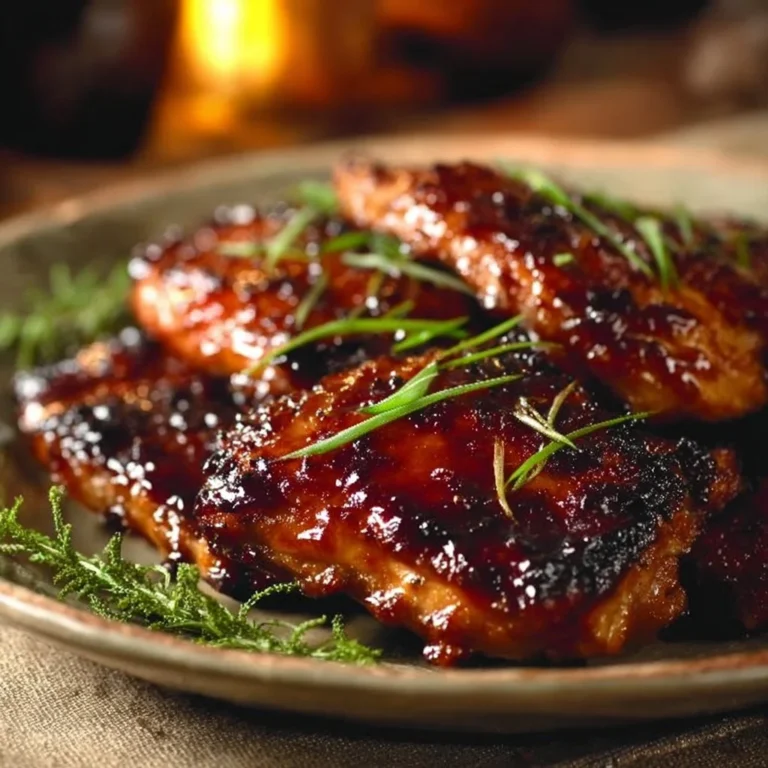Deliciously glazed Char Siu Chicken served with rice and vegetables.