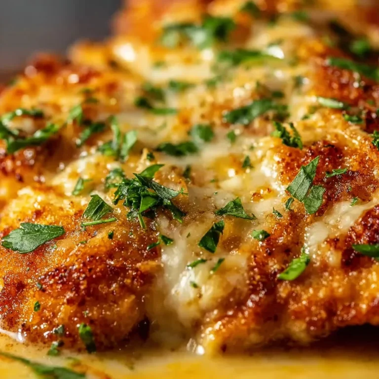 Dish of Crusted Chicken Romano presented beautifully on a plate