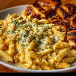 Cheesy Velveeta Chicken Twisted Pasta with Mozzarella