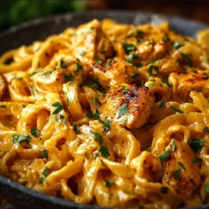 Cowboy Butter Chicken Pasta dish featuring creamy sauce and pasta