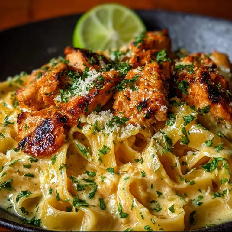 Delicious Cowboy Butter Chicken Pasta topped with fresh herbs and spices
