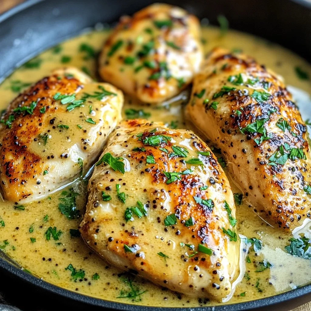 Creamy Garlic Honey Chicken Skillet