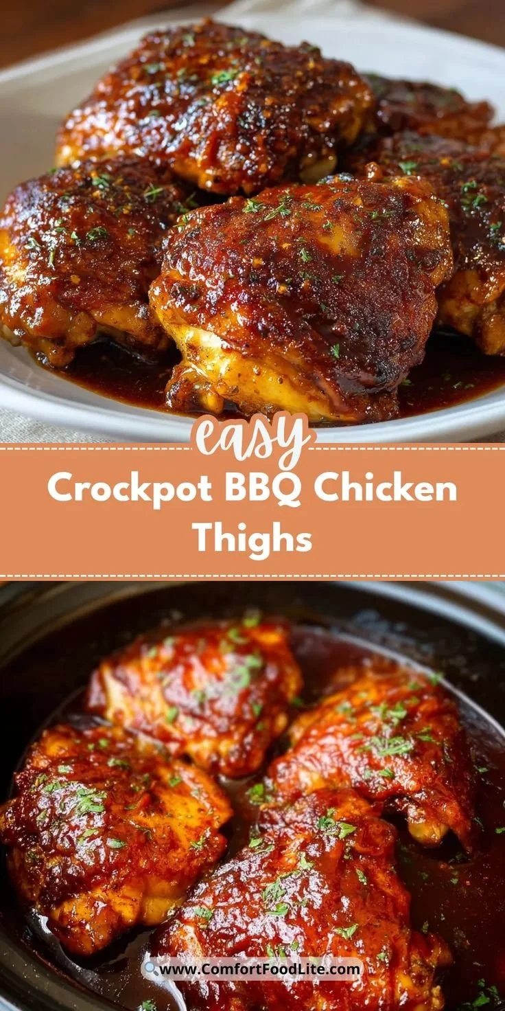 Crockpot BBQ Chicken Thighs