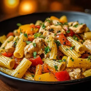 Delicious rattlesnake pasta served with fresh herbs and a creamy sauce