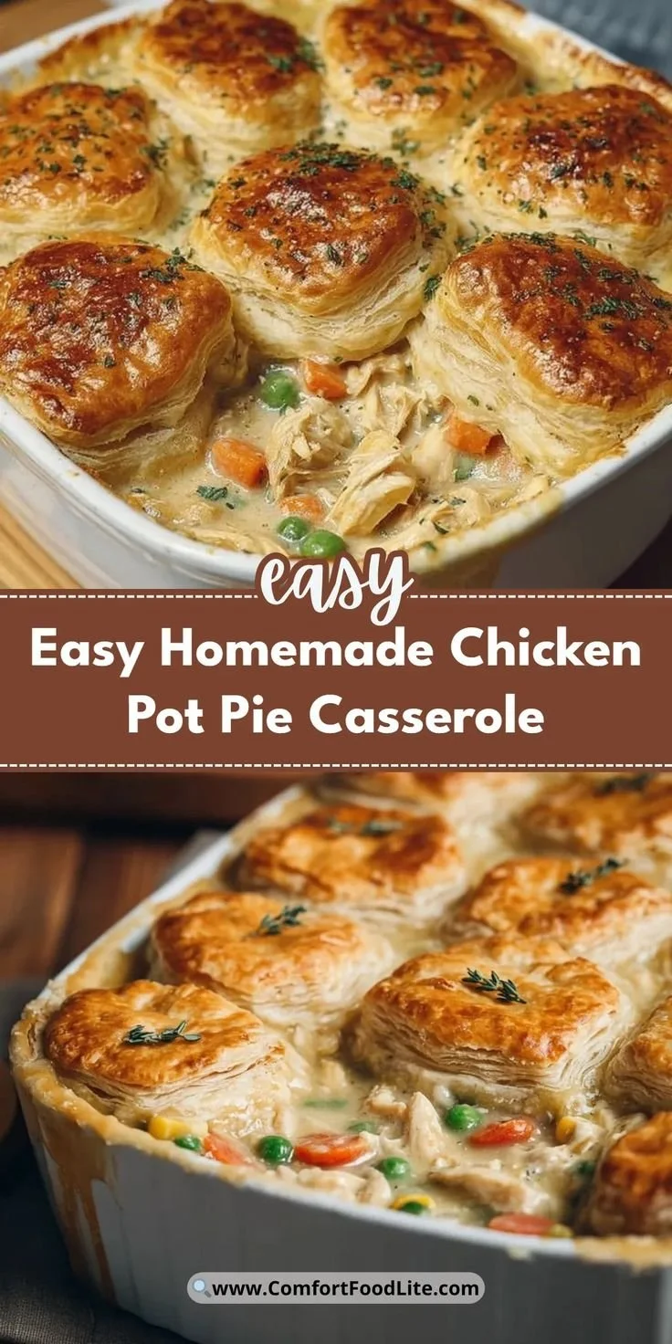 Easy Homemade Chicken Pot Pie Casserole