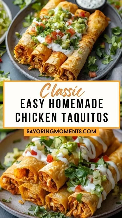 Easy Homemade Chicken Taquitos
