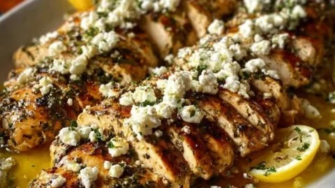Greek Chicken with Lemon Feta