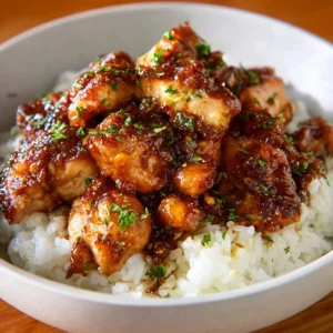 Delicious Honey Butter Chicken served on a plate with herbs