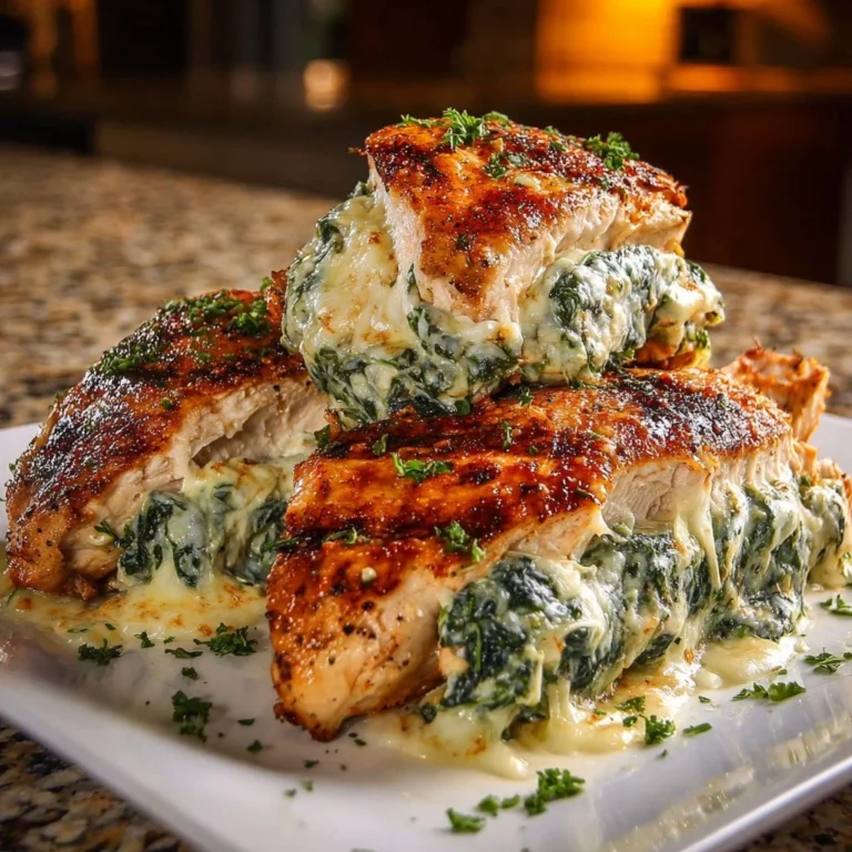 Delicious homemade Ruth's Chris stuffed chicken dish served on a plate