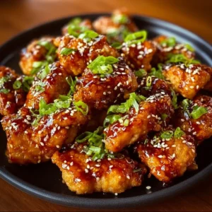 Grilled Korean chicken breasts marinated in spicy sauce on a plate