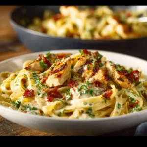 Delicious Marry Me Chicken Pasta served with creamy sauce