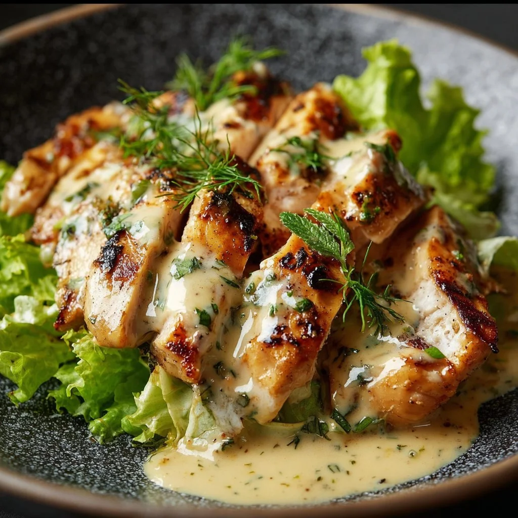 Melt-In-Your-Mouth Caesar Chicken