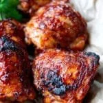 Oven Baked BBQ Chicken Thighs
