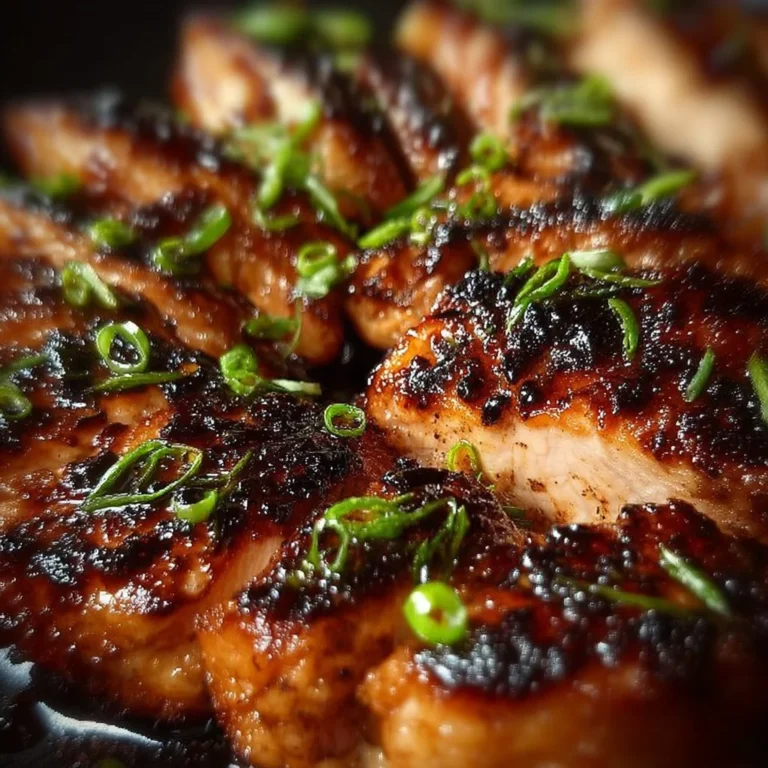Sweet and sticky honey BBQ chicken served on a grill plate with fresh herbs