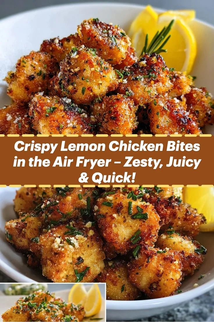 Zesty Air Fryer Lemon Chicken Bites