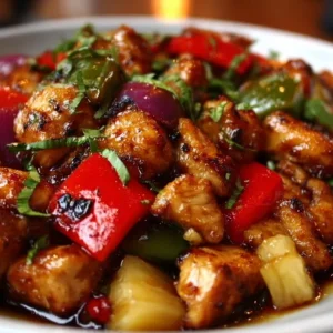 Hawaiian Chicken Sheet Pan recipe with vibrant vegetables and chicken