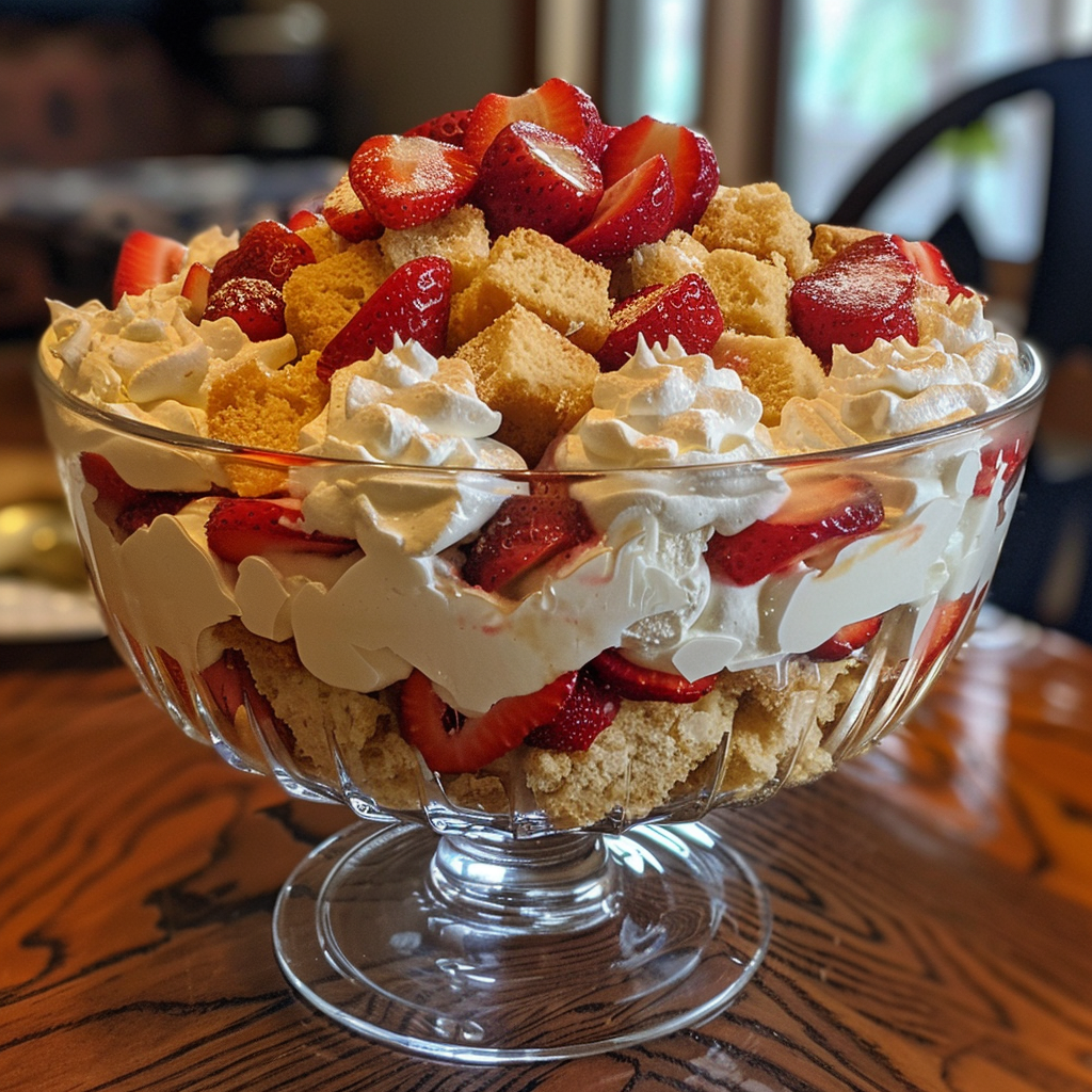 Strawberry Shortcake Trifle: A Delightful Layered Dessert