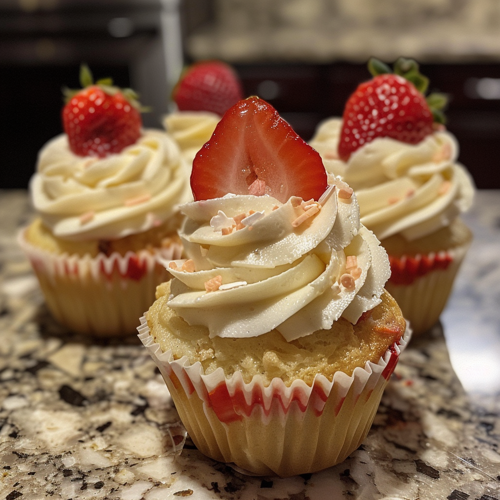 Strawberry Shortcake Cupcakes