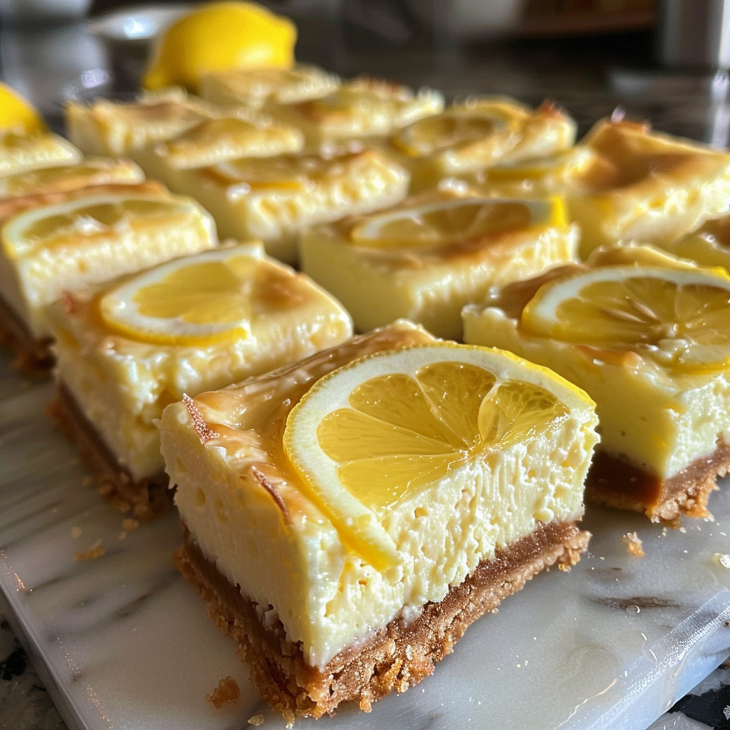 Creamy Lemon Cheesecake Bars