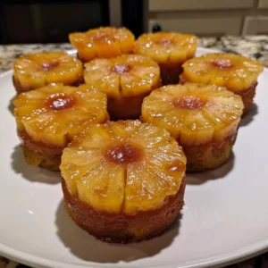 Mini Pineapple Upside Down Cakes
