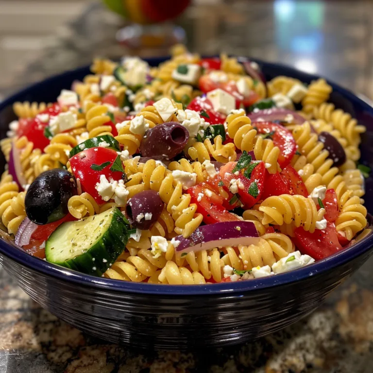 Greek Pasta Salad: A Refreshing Mediterranean Delight