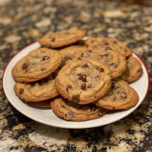 Crispy Chocolate Chip Cookies