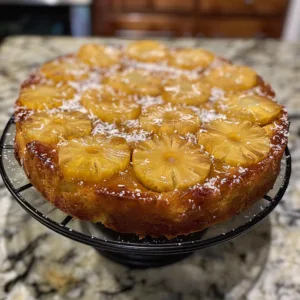 Pineapple Coconut Upside Down Cake
