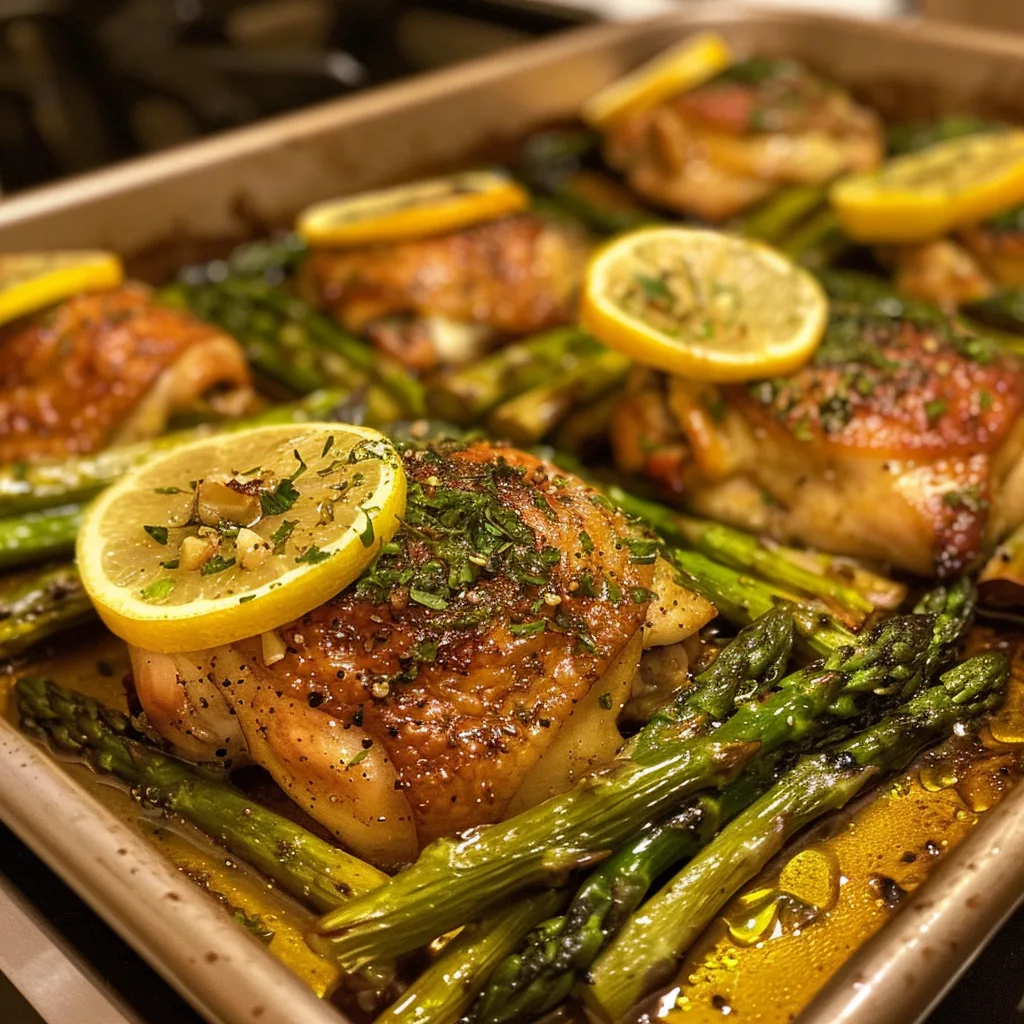 Mediterranean Chicken & Asparagus Roast – Easy, Flavor-Packed Dinner!