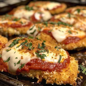 Crispy Chicken Parmesan – Juicy, Cheesy & Restaurant-Style at Home!