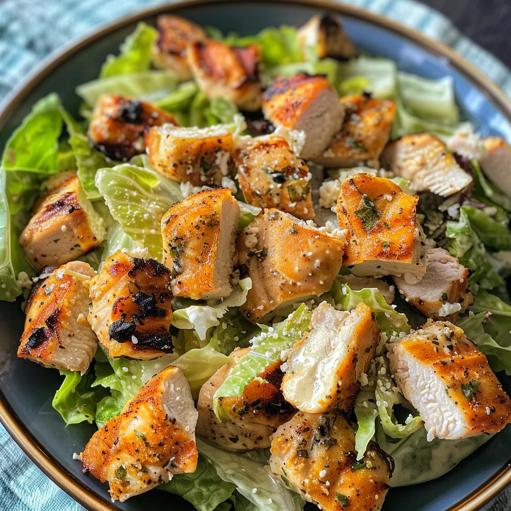 Classic Grilled Caesar Chicken Salad – Juicy, Crisp & Easy!