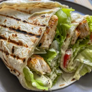 Grilled Chicken Caesar Wrap – Quick & Delicious Lunch!