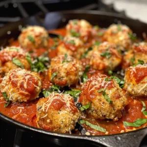 Chicken Parmesan Meatballs – Cheesy, Juicy & Easy Weeknight Dinner!