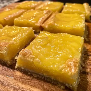 No-Bake Lemon Bars – Tangy, Sweet & Quick Treat!
