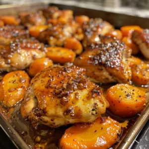 Sheet-Pan Honey Mustard Chicken & Carrots – Easy Weeknight Meal!