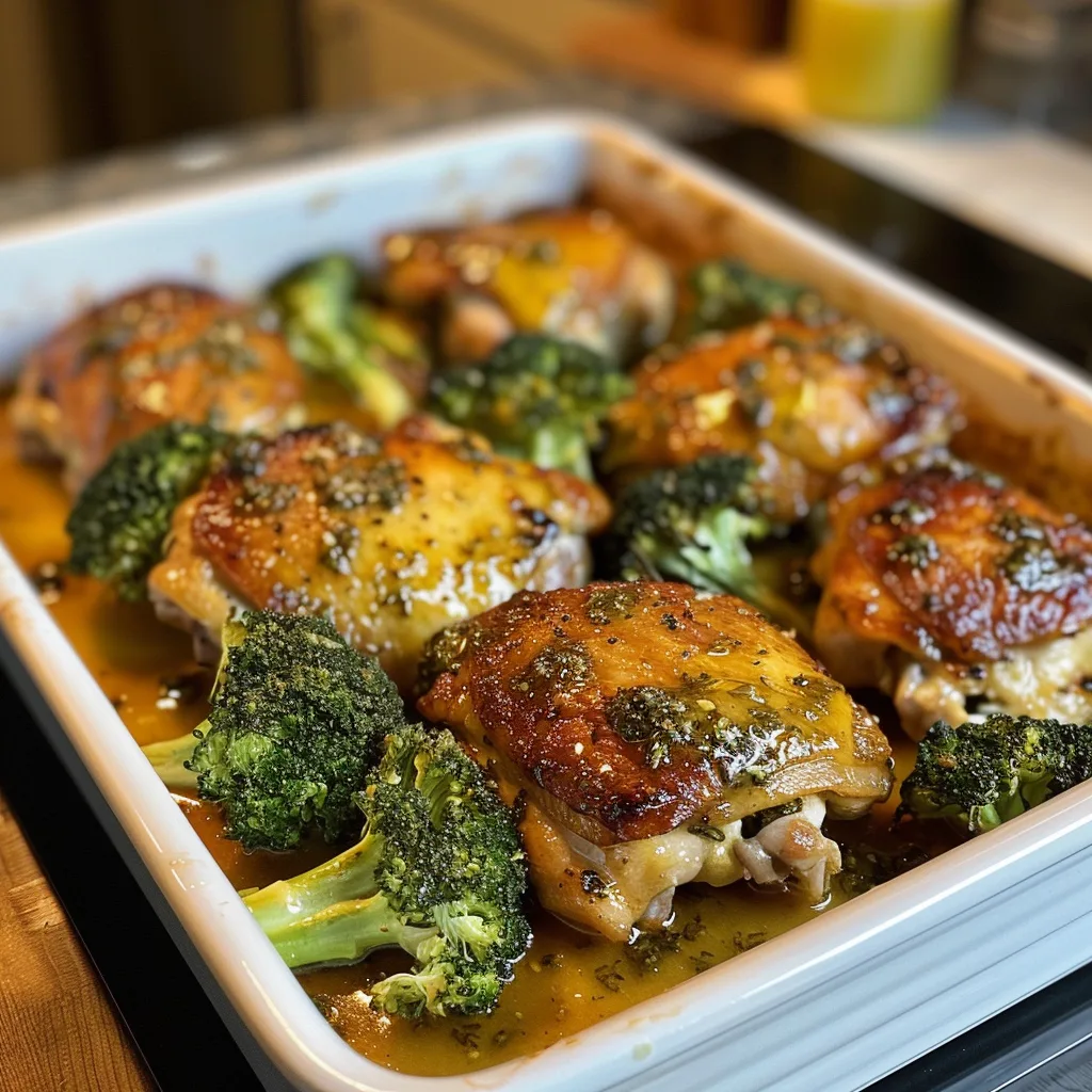 Maple Mustard Chicken Thighs & Broccoli – Sweet, Savory & Ready Fast!