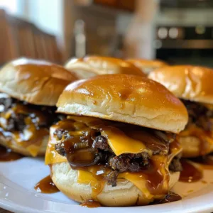 BBQ Cheeseburger Sliders – Juicy, Cheesy & Perfect Party Food!