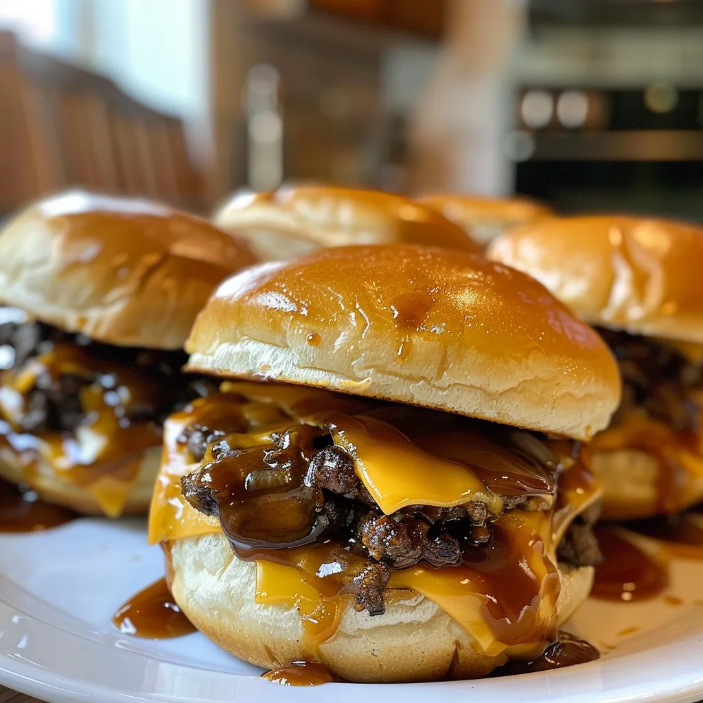 BBQ Cheeseburger Sliders – Juicy, Cheesy & Perfect Party Food!