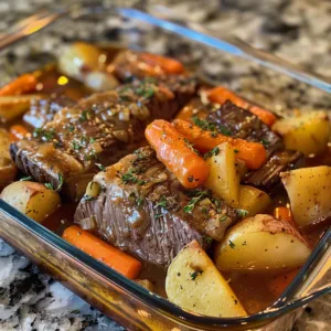 Classic Pot Roast with Carrots & Potatoes – Tender, Juicy & Comforting!