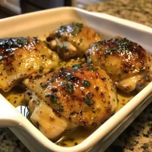 Dijon Honey Baked Chicken Thighs – Sweet, Savory & Crispy!
