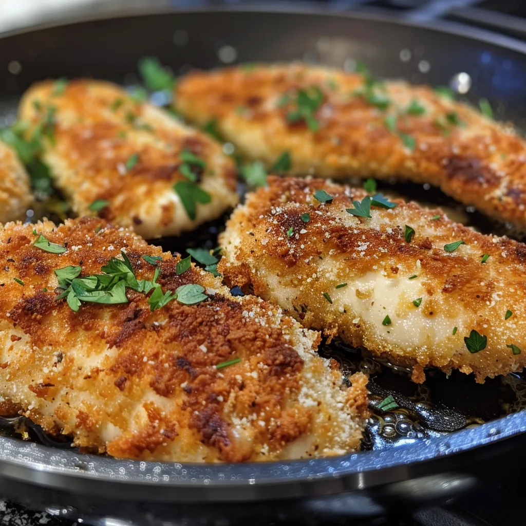 Crispy Parmesan Chicken Cutlets with Fresh Herbs – Family Favorite!