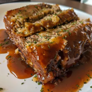 Classic Meatloaf with Brown Gravy – Juicy, Tender & Delicious!