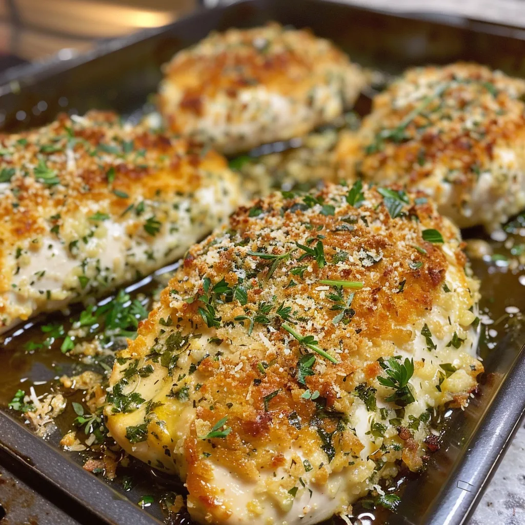 Herb-Crusted Parmesan Chicken – Crispy, Juicy & Flavor-Packed!