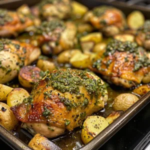 Pesto Chicken & Potatoes – One-Pan, Flavor-Packed Weeknight Dinner!
